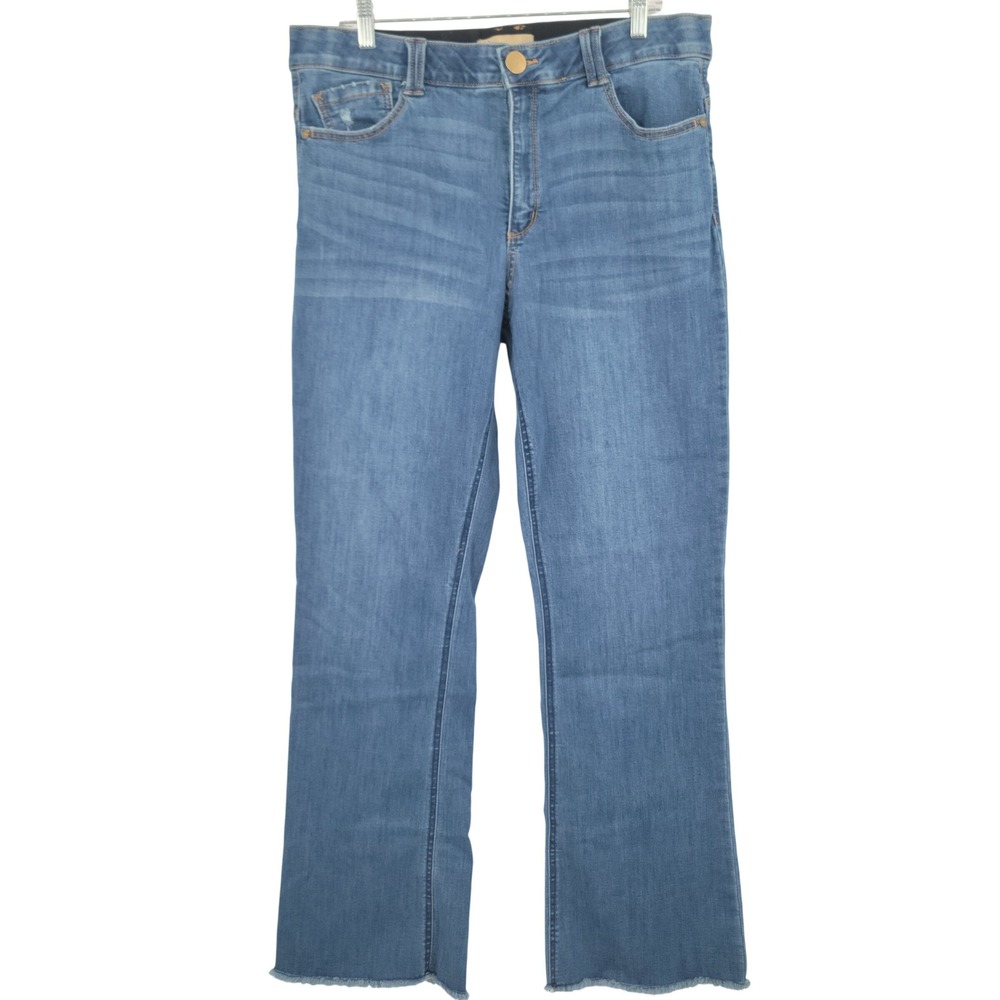 Democracy Jeans Women 16 Ab Solution Bootcut Raw Hem Stretch Indie Y2K Fringe